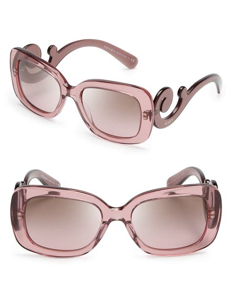 prada square baroque sunglasses